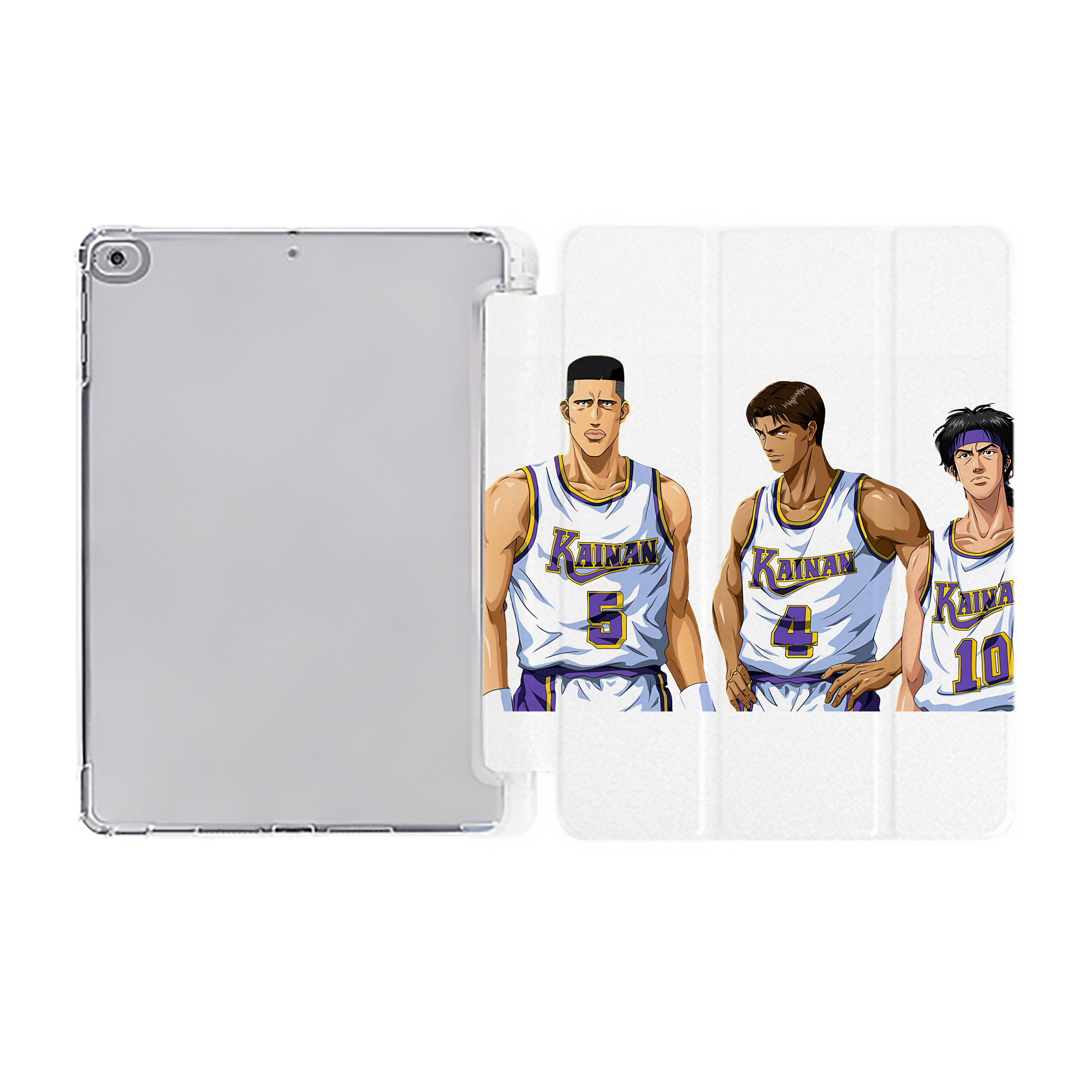 （画像用） SLAM DUNK／スラムダンク IPad ケース ペン収納付き 三つ折りスタンド PUレザー×シリコン 対応機種9.5/10.5/10.9インチ
